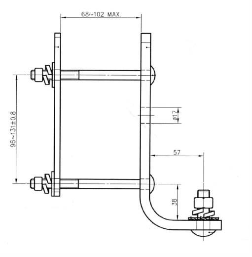 Image 1. Fix Holder Set (L-shaped Holder, Flat Holder and Carriage bolts)